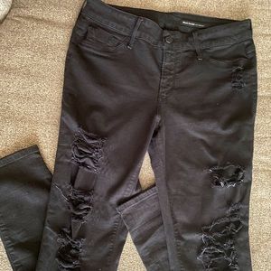 Black Orchid Los Angeles black distressed denim